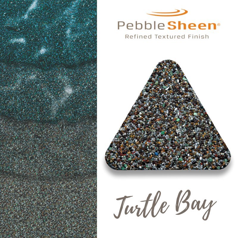 Turtle Bay PebbleSheen pool finish — pool view